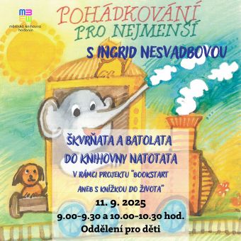 Pohádkování s Ingrid Nesvadbovou v rámci celorepublikového projektu Bookstart aneb S knížkou do života.